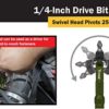 Titan - 1/4 In. Aluminum Swivel Head Micro Bit Driver (11325) - Image 7