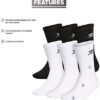 adidas Originals unisex-adult Trefoil Crew Socks (6-pair) - Image 2