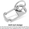 DS. DISTINCTIVE STYLE Key Ring Carabiner Keychain Multitool Hook Clip Cool Keychain for Men - Image 8