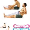 Yoga Rally Bands, Silicone Resistance Loop Exercise Bands, Portable Highly Elastic Exercise Cord for Stretching and Fitness (Pink) - Image 4