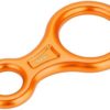 REOUG 35KN Figure 8 Word Rope Descender Rappel Ring Rock Climbing Rescue Gear (Orange) - Image 3
