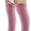 Bestjybt 6 Pairs Toddler Girls Boys Knee High Socks Little Girls Cable Knit Cotton Stockings - Image 7