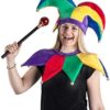 Tigerdoe Jester Costume - Hat and Collar and Wand - Jester Clown Costume - King's Jester - 3 Pc Set Blue - Image 2