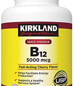 Adema Kirkland-Signature Quick Dissolve B-12 5000 mcg, 300 Tablets Dietary Supplement