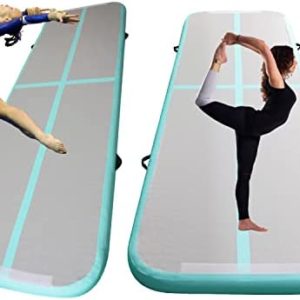 Inflate 10 Feet Training Tumbling Mat,The 4-Inch Thick Inflatable Yoga Mat For The Home,For Family/Training/Cheerleading/Yoga/Water Sports
