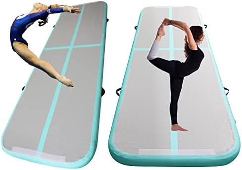 Inflate 10 Feet Training Tumbling Mat,The 4-Inch Thick Inflatable Yoga Mat For The Home,For Family/Training/Cheerleading/Yoga/Water Sports