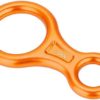 REOUG 35KN Figure 8 Word Rope Descender Rappel Ring Rock Climbing Rescue Gear (Orange) - Image 2