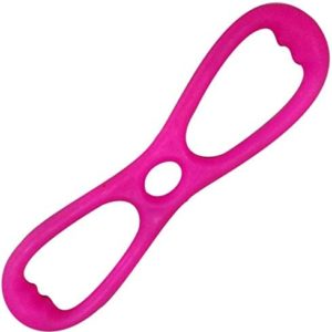 Yoga Rally Bands, Silicone Resistance Loop Exercise Bands, Portable Highly Elastic Exercise Cord for Stretching and Fitness (Pink)