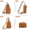 AI EN JIU Sling Bag for Women, Crossbody Fanny Pack Sling Chest Bag for Women, Leather Sling Daypack Shoulder Backpack - Image 6