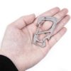 TACRAY Carabiner Keychain Clip, Anti-lost key holder and Quick Release Backpack Clasps/Hook with Multitool for Men & Women - Image 5