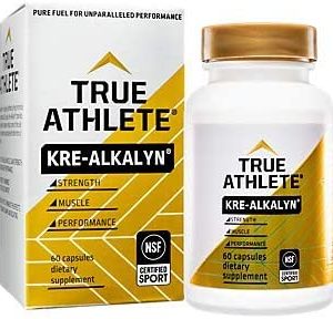 True Athlete Kre Alkalyn 1,500mg Helps Build Muscle, Gain Strength Increase Performance, Buffered Creatine NSF Certified for Sport (60 Capsules)
