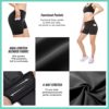 KTGIREM Women Cross Waist Workout Shorts High Waisted Biker Shorts for Womens Athletic Running Yoga Shorts - Image 4