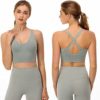WINIWEY 4 Pack Womens Sports Bra Cross Back Bra Workout Strappy Bra Active Fitness Yoga Bras - Image 3