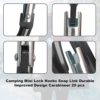 40 pcs Carabiner Clip Keychains 2" Aluminum D-Ring Spring Small Carabiners Clip Set for Outdoor Camping Home Mini Lock Hooks Snap Link Durable Improved Key Chain Carabineer +20 pcs Ring 40pcs Intotal - Image 5