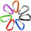 B-Mardi 12KN Lightweight Heavy Duty Locking Carabiner Clips,Aluminium Wiregate Caribeaners for Hammocks,Camping, Outdoor and Gym etc,Hiking & Utility - Image 6
