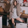 Wool Leg Warmers for Women Thigh High Socks Knitted Stockings Warm and Long Footless Cable Knit Crochet Warmers - Image 3
