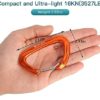 XINDA Small Wiregate Carabiner Clips, 16kN Heavy Duty Carabiners for Camping,Hiking,Hammocks,Swings,Dog Leashes - Image 2