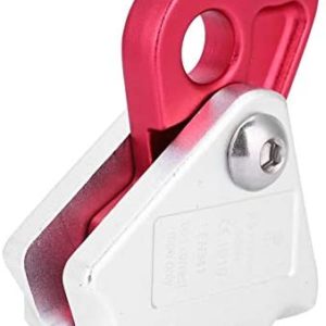 Alomejor Climbing Stop Descender 15KN Self-Braking Stop Descender for Rope Rescue Descender Ring Climbing Gear Safety Rock Climbing Tree Arborist Caving Rope Grab