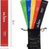 Exercise Bands,IWJSEA 12inch Stretch Bands for Exercise Women Workout Bands for Home Gym Yoga Strength Training 100% Natural Latex Resistance Loops Set of 5 - Image 6