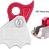 Alomejor Climbing Stop Descender 15KN Self-Braking Stop Descender for Rope Rescue Descender Ring Climbing Gear Safety Rock Climbing Tree Arborist Caving Rope Grab - Image 8