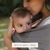 Boba Wrap Baby Carrier - Original Stretchy Infant Sling, Perfect for Newborn Babies and Children up to 35 lbs (Grey) - Image 4