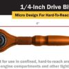 Titan - 1/4 In. Aluminum Swivel Head Micro Bit Driver (11323) - Image 4