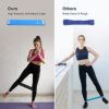 Uigos Resistance Bands, Exercise Workout Bands for Women and Men, for Working Out, 5 Set of Stretch Bands for Booty Legs - Image 3