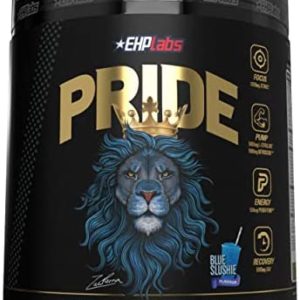EHPlabs Pride Pre Workout Supplement Powder - Full Strength Pre-Workout Energy Supplement, Sharp Focus, Epic Pumps & Faster Recovery - Blue Slushie (40 Servings)