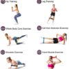Exercise Bands,IWJSEA 12inch Stretch Bands for Exercise Women Workout Bands for Home Gym Yoga Strength Training 100% Natural Latex Resistance Loops Set of 5 - Image 7