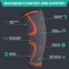 Modvel Knee Braces for Knee Pain Women & Men - 2 Pack Knee Brace for Knee Pain Set, Knee Brace Compression Sleeve, Knee Braces for Knee Pain Meniscus Tear, ACL & Arthritis Pain Relief - Knee Sleeves - Image 5