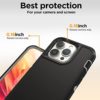 AIRCS Compatible with iPhone 14 Pro Case with Screen Protector, Heavy Duty Military Grade Shockproof Full Body Protective Kickstand Cover with Swivel Belt Clip for iPhone 14 Pro 6.1 inch - Image 4