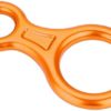REOUG 35KN Figure 8 Word Rope Descender Rappel Ring Rock Climbing Rescue Gear (Orange) - Image 4
