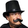 Large Handlebar Mustache with Self Adhesive Tape, Realistic Costume Mustache - Image 2