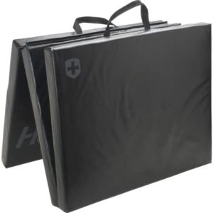 Harbinger 3 Part Tri-Fold Exercise Gym Mat, 2-Inch, Black