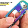 DS. DISTINCTIVE STYLE Key Ring Carabiner Keychain Multitool Hook Clip Cool Keychain for Men - Image 5