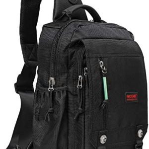 Nicgid Sling Bags Chest Shoulder Backpacks, 13.3'' 14.1'' Laptop Backpack Crossbody Messenger Bag Travel Outdoor Men Women