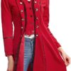 Women’s Renaissance Steampunk Jacket, Medieval Halloween Costumes Gothic Victorian Pirate Vampire Tailcoat Vintage Frock Coat - Image 3
