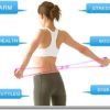 Yoga Rally Bands, Silicone Resistance Loop Exercise Bands, Portable Highly Elastic Exercise Cord for Stretching and Fitness (Pink) - Image 5