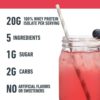Isopure Protein Powder, Clear Whey Isolate Protein, Post Workout Recovery Drink Mix, Gluten Free with Zero Added Sugar, Infusions- Mixed Berry, 16 Servings - Image 5