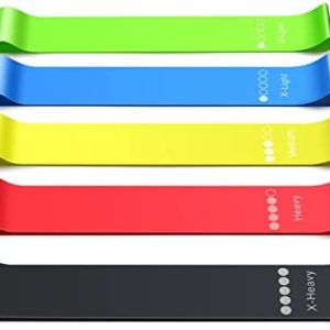 Uigos Resistance Bands, Exercise Workout Bands for Women and Men, for Working Out, 5 Set of Stretch Bands for Booty Legs