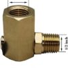 50310 Swivel Joint for Air Hose Reel 1/4'' FPT * 1/4'' MPT 90 Deg Swivel Fitting, 5/16-18G Male / Female - Image 3
