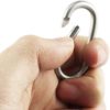 SWATOM Shape Aluminum Carabiner Keychains Clip Spring Snap Hook Keyring Carabiners - Image 4