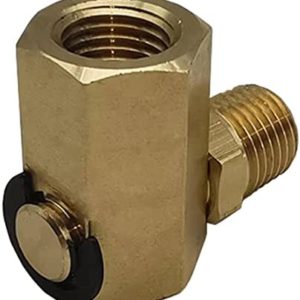 50310 Swivel Joint for Air Hose Reel 1/4'' FPT * 1/4'' MPT 90 Deg Swivel Fitting, 5/16-18G Male / Female