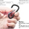 40 pcs Carabiner Clip Keychains 2" Aluminum D-Ring Spring Small Carabiners Clip Set for Outdoor Camping Home Mini Lock Hooks Snap Link Durable Improved Key Chain Carabineer +20 pcs Ring 40pcs Intotal - Image 6