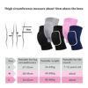 RYBTB Volleyball Knee Pads for Dancers, Soft Breathable Knee Pads for Men Women Kids Knees Protective, Knee Brace for Volleyball Football Dance Yoga Tennis Running Cycling Workout Climbing (M, Black) - Image 2