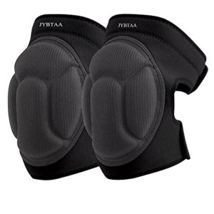 JYBTAA Men/Women Knee Pads For Cleaning, Work, Construction, Floors,With Velcro Soft Foam Kneepads Perfect For Gardening and Housework,Painter,Housekeeping,Weeding/Planting,Photographe.Black L