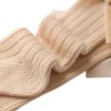 4-Pack Baby Girls Knee High Socks Infants Toddlers Bow Knit Socks Cotton Tube Ruffled Stockings - Image 6
