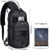 G4Free EDC Bag Tactical Sling Bag Backpack Molle Chest Shoulder Assault Pack Rectangular Outdoor Daypack - Image 2