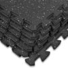 Sivan Health and Fitness Exercise Mat Tiles, High Density EVA Foam with Rubber Top for Home Gym Heavy Workout Equipment Flooring, Interlocking Puzzle Floor - 24 Sq Ft… - Image 3