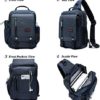Nicgid Sling Bags Chest Shoulder Backpacks, 13.3'' 14.1'' Laptop Backpack Crossbody Messenger Bag Travel Outdoor Men Women - Image 3